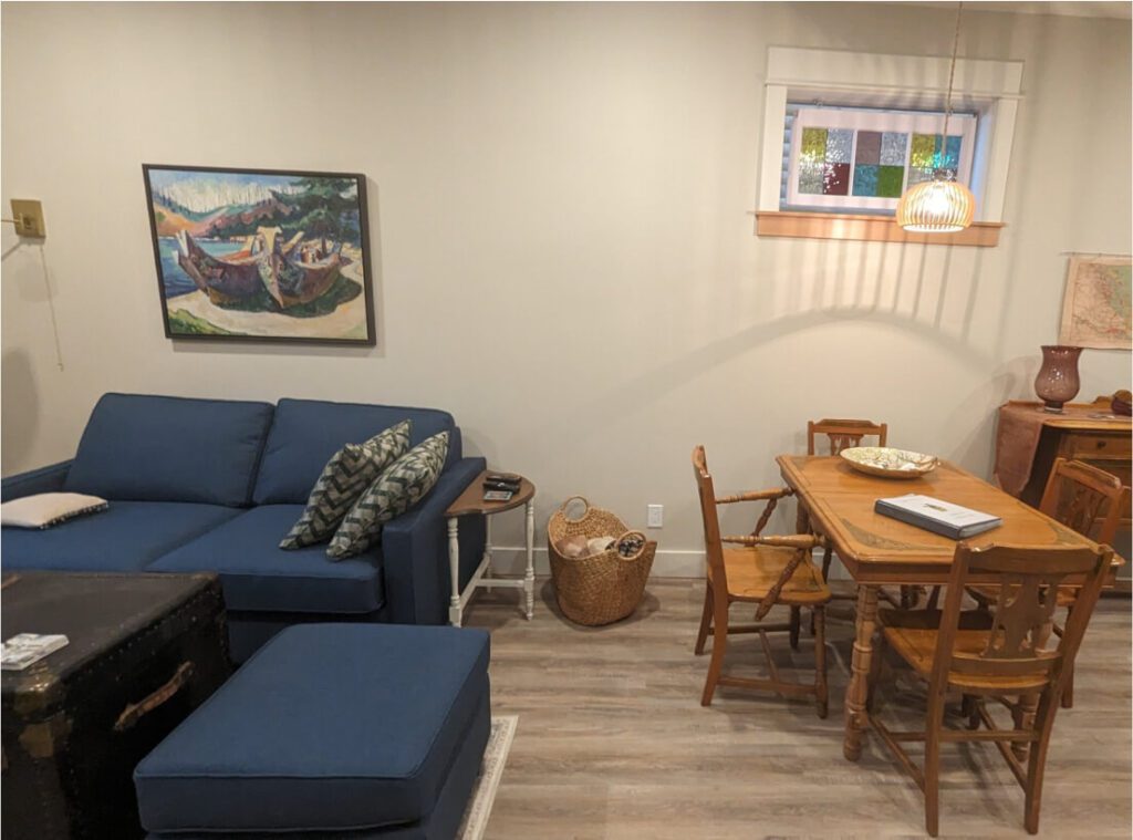 living room and kitchen