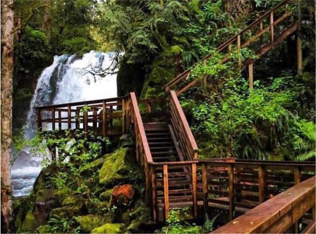 cowichan valley stocking creek falls boardwalk